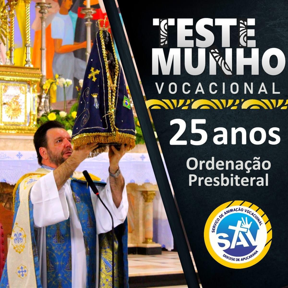 Padre Sidney Drozino completa 25 anos de ordenação 