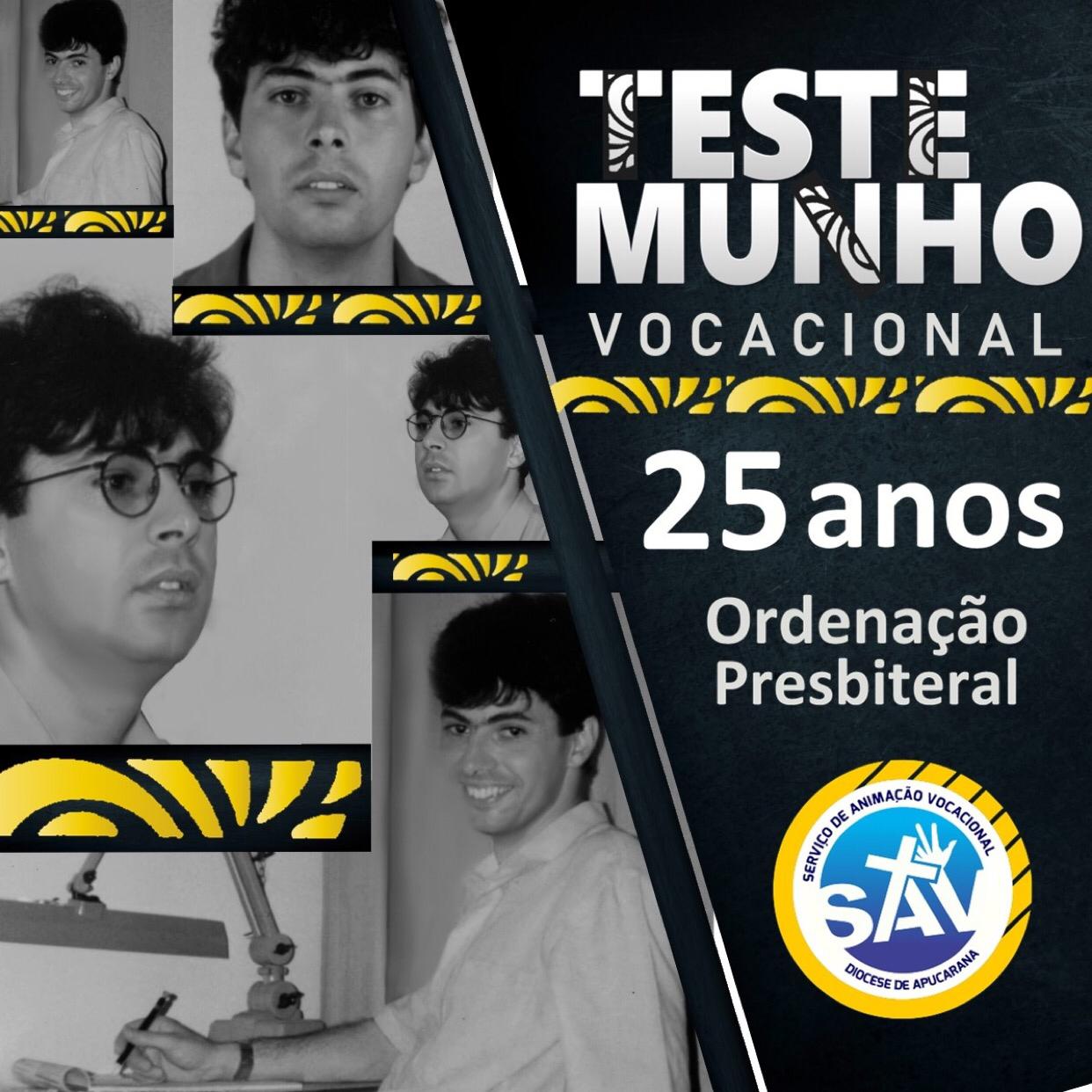 Ano jubilar presbiteral de 25 anos do Pe. Domingos Savio Lazarin