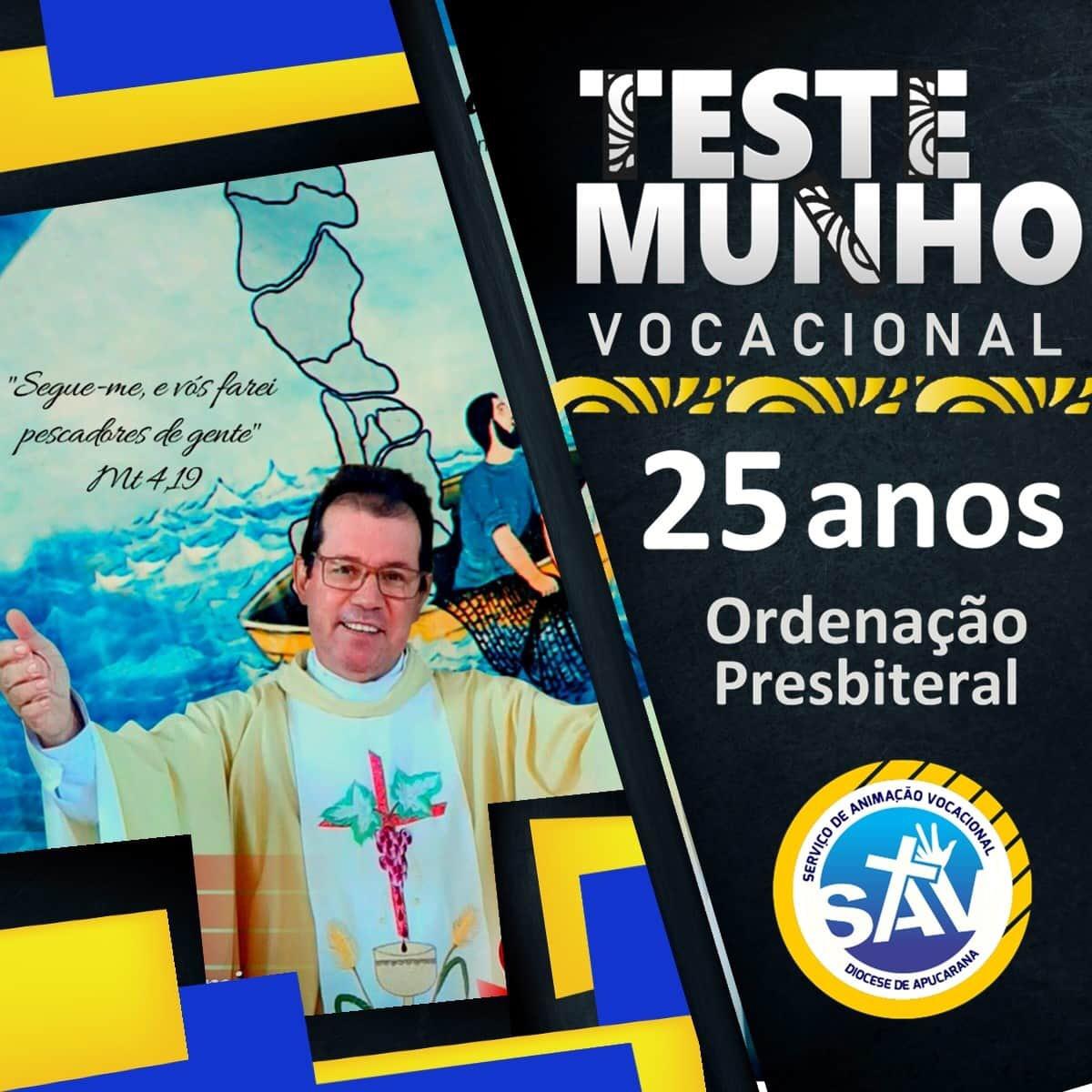 Pe. Jefferson Nogueira da Matta comemora 25 anos de Ordenação Sacerdotal