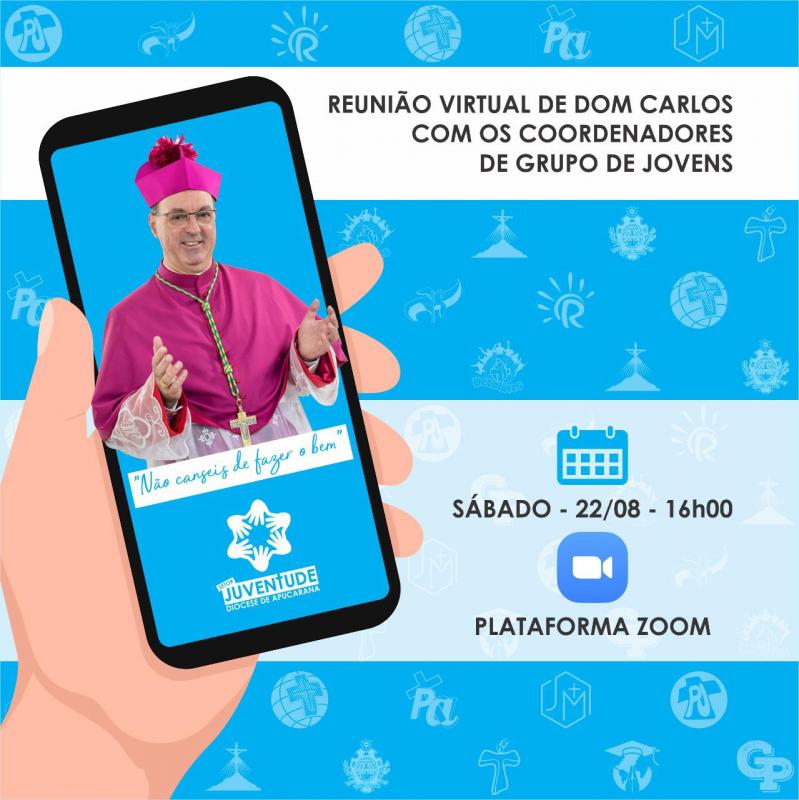 Bispo realizará reunião com coordenadores dos grupos de jovens