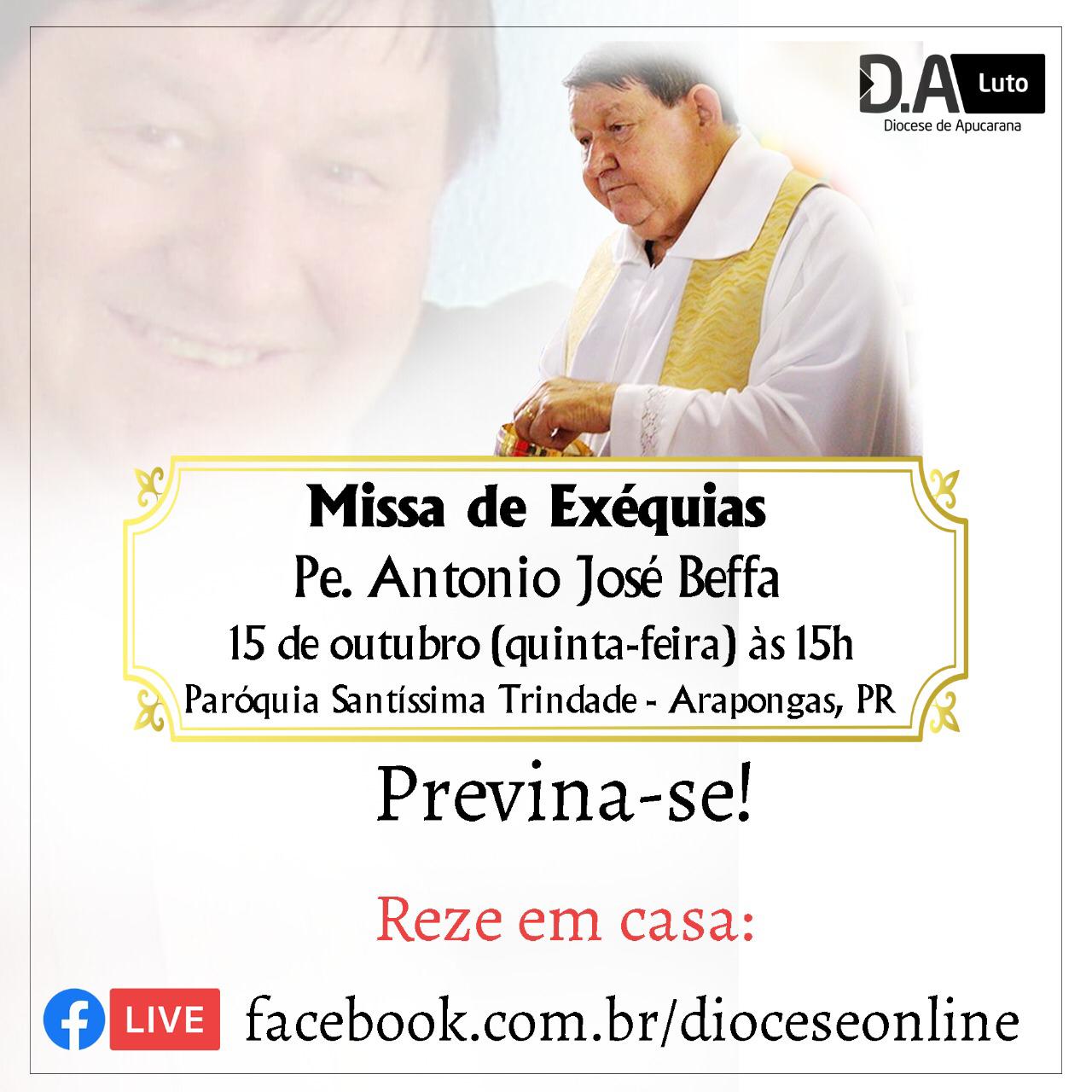 Despedida do Padre Beffa; Missa foi transmitida ao vivo 