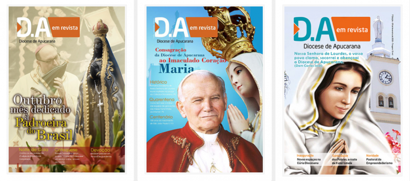 Confira as 3 Edições da Revista Diocesana já lançadas 