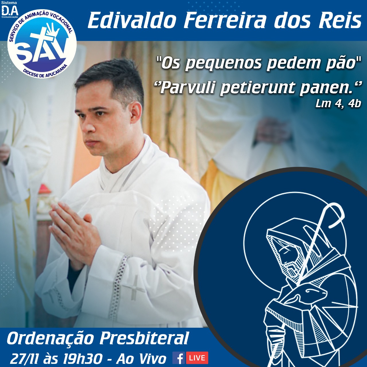 Conheça o lema de ordenação dos  Futuros Presbíteros da Diocese de Apucarana.