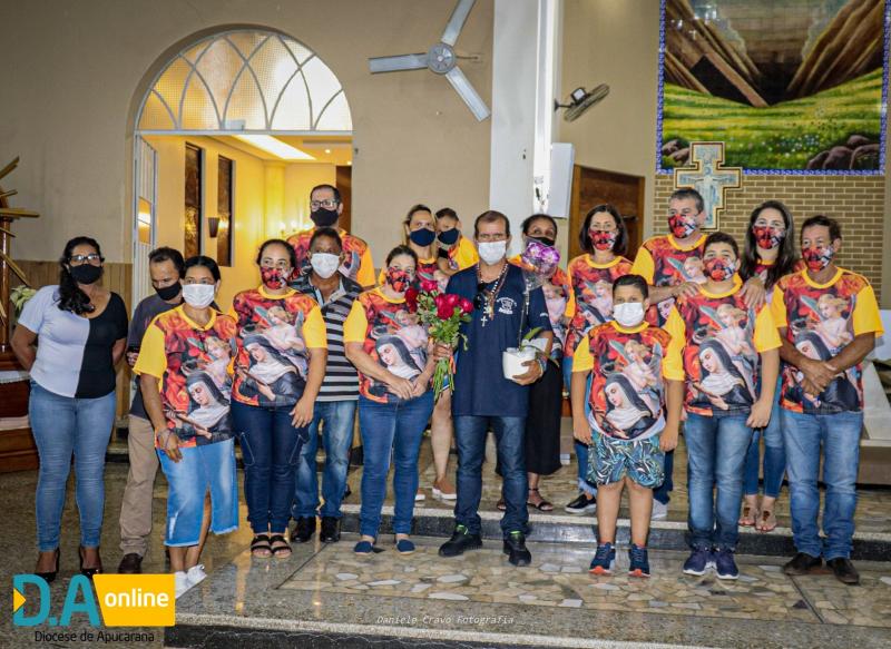 Acolhida do Peregrino que foi a Aparecida do Norte carregando Cruz de 35 quilos