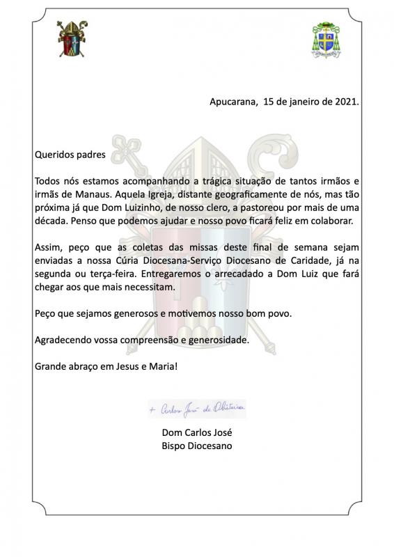 Diocese realiza ação concreta em prol dos moradores de Manaus