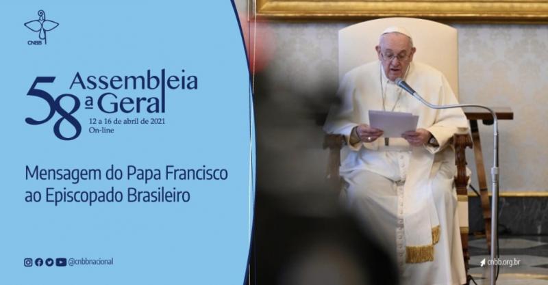PAPA ENVIA MENSAGEM AOS BISPOS E AO POVO BRASILEIRO NO MOMENTO EM QUE O PAÍS “ENFRENTA UMA DAS PROVAS MAIS DIFÍCEIS DE SUA HISTÓRIA”