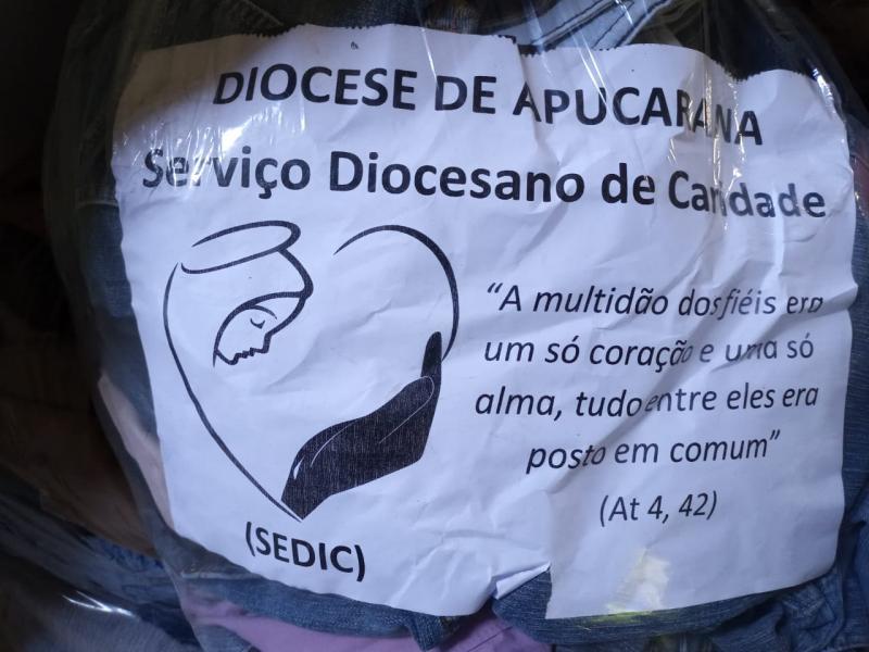 Igreja de Apucarana envia ajuda à Diocese de Corumbá - MS.