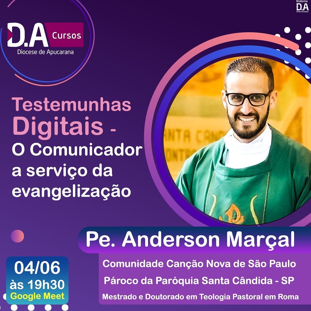 PASCOM realiza palestra com o Padre Anderson Marçal da Canção Nova