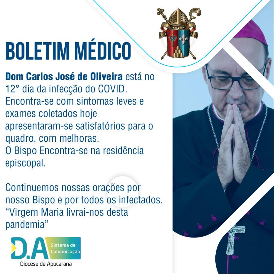 Boletim Médico Dom Carlos José de Oliveira 14/06/2021