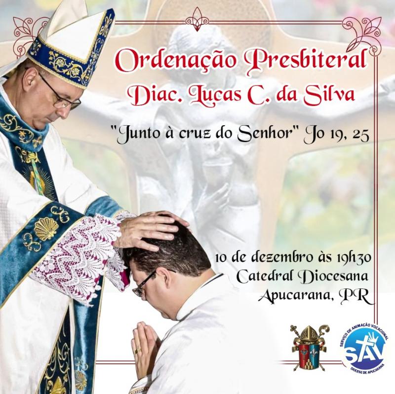 Diocese de Apucarana prepara Ordenação Presbiteral