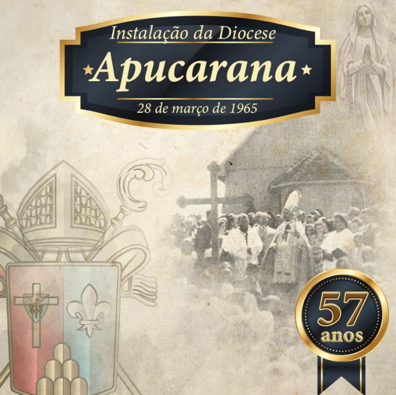 Diocese de Apucarana completa 57 anos de sua instalação