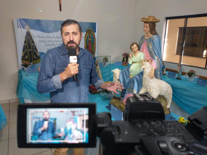 Faxinal teve exposição que retratou vários títulos de Nossa Senhora