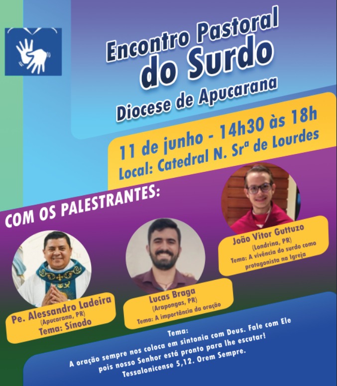 Encontro da Pastoral do Surdo na Catedral em Apucarana