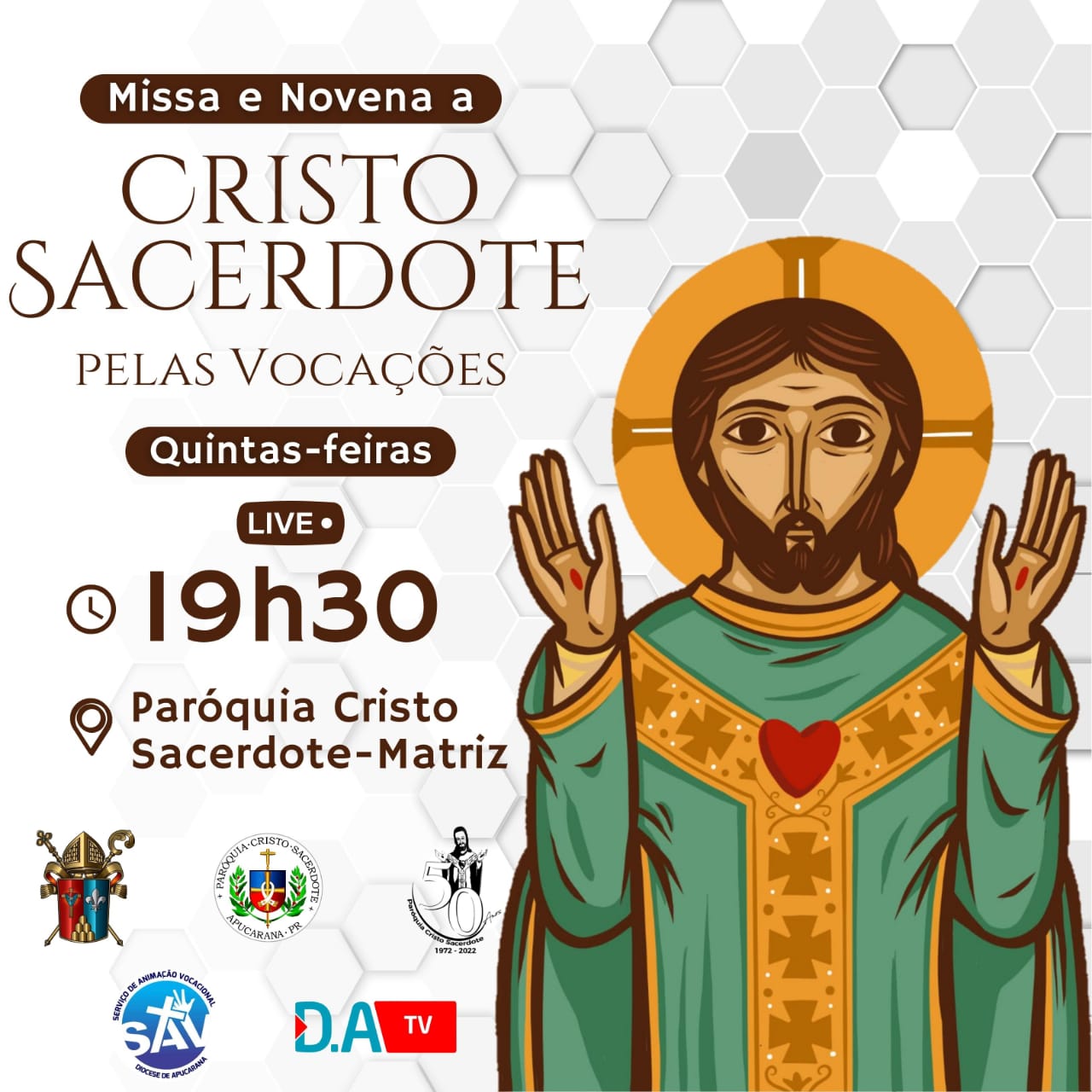 Missa e Novena a Cristo Sacerdote