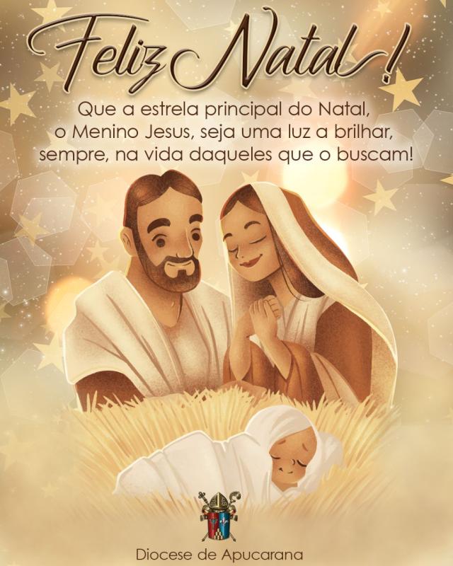Dom Carlos José deseja a todos da Diocese de Apucarana um Feliz e Abençoado Natal 