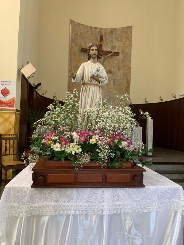 Passagem da Imagem de Jesus Bom Pastor em Rio Bom