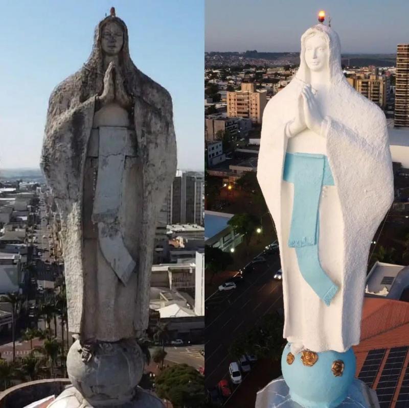 Catedral diocesana ganha destaque com a revitalização de Nossa Senhora de Lourdes