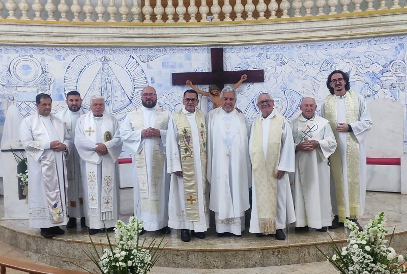 Pe. Marcos Teixeira celebrou na sua cidade natal