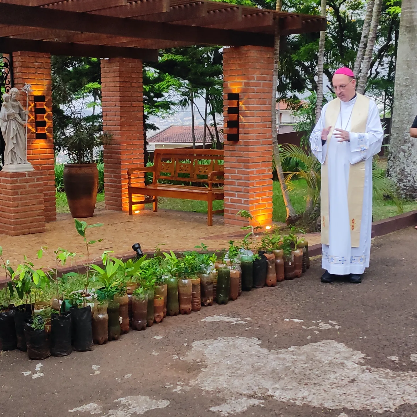 45 mudas de árvores para o Seminário Diocesano 