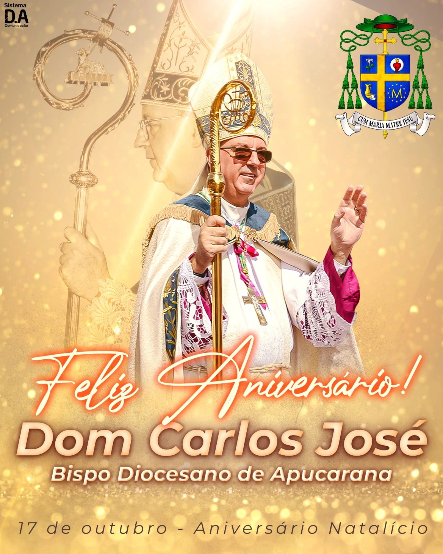 Dom Carlos José celebra a vida