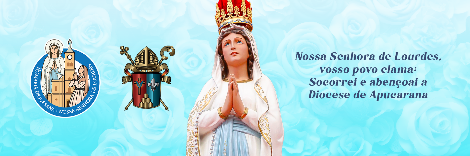 Banner de Nossa Senhora de Lourdes