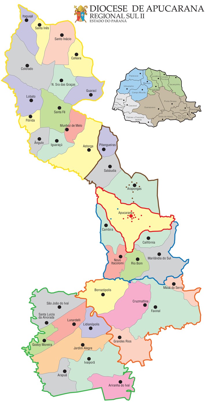 Mapa da Diocese