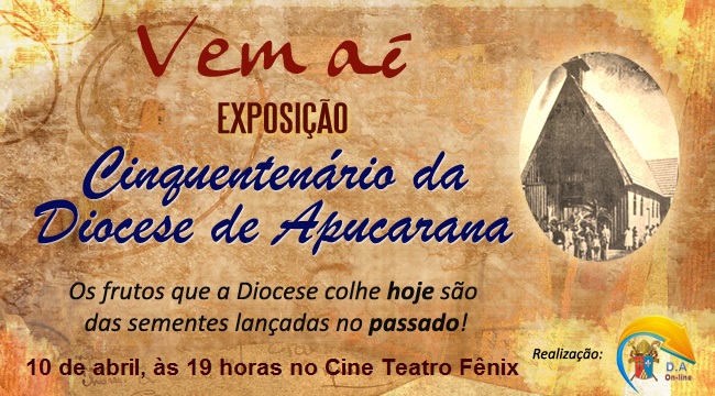 Divulgação dos eventos em comemoração do Jubileu promovidos pelo D.A 