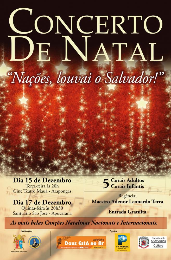 Divulgação do Concerto de Natal