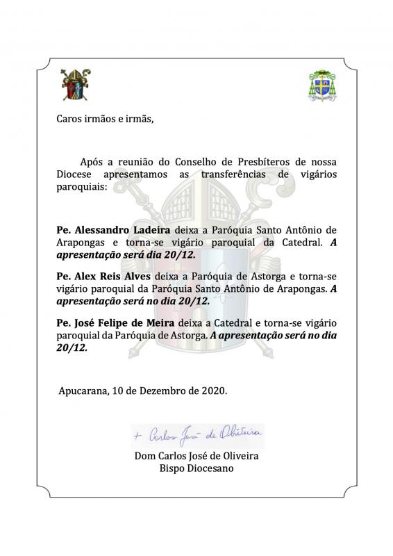 Transferência de Vigários