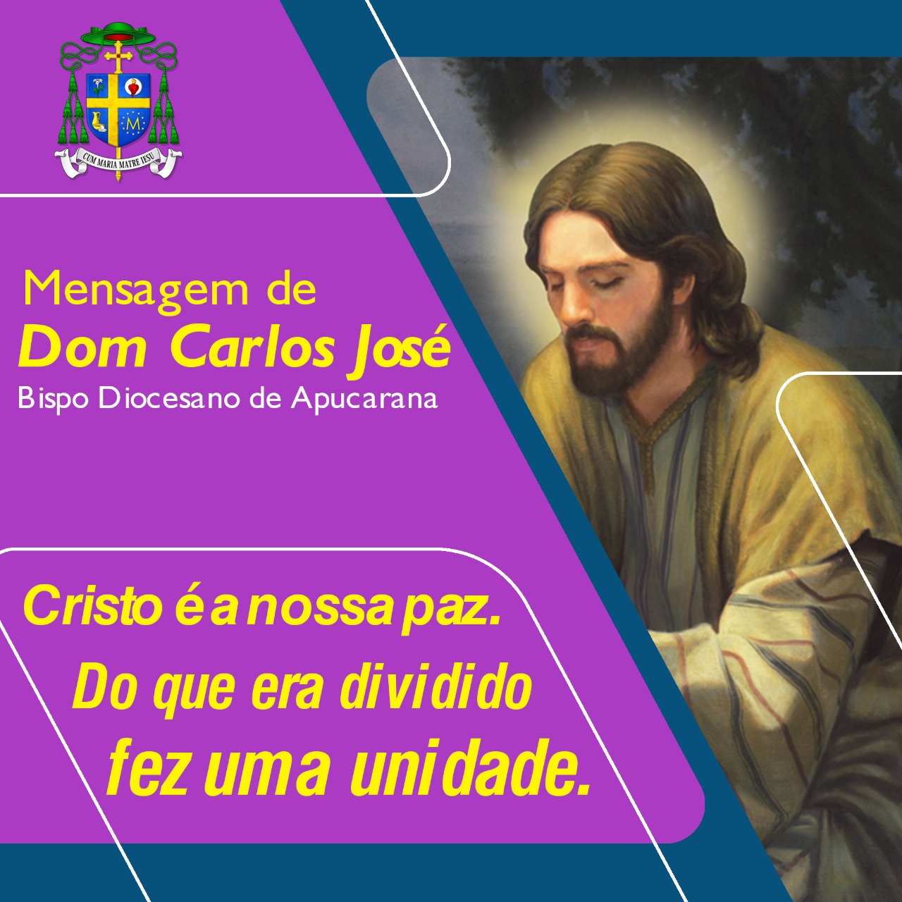 CRISTO É A NOSSA PAZ. DO QUE ERA DIVIDIDO FEZ UMA UNIDADE (EF2,14a).