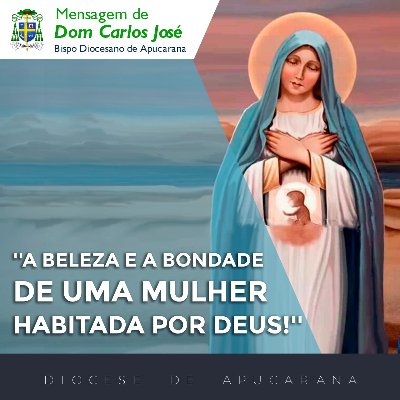 A beleza e a bondade de uma mulher habitada por Deus!