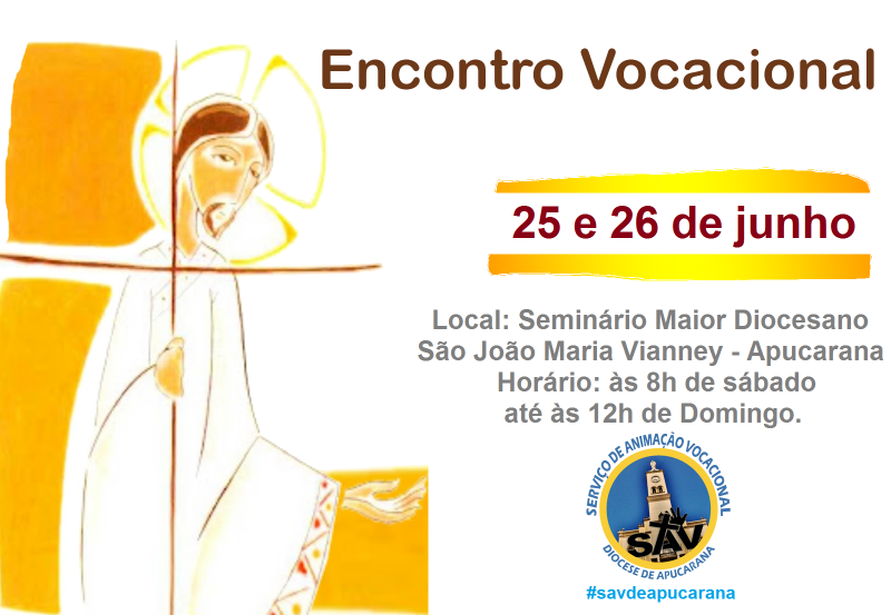 Venha participar do 3º Encontro Vocacional de 2016 