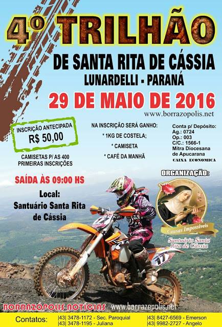 4º Trilhão de Santa Rita de Cássia em Lunardelli
