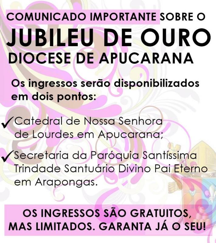 Entrada somente com ingressos nos eventos do dia 10 de abril 