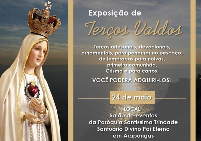 Famosa exposição de terços chega em Arapongas 