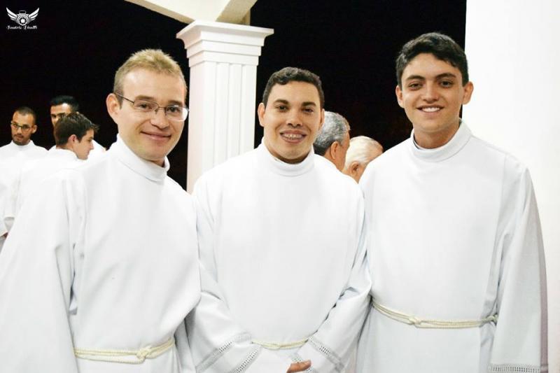 Agradecimento por ocasião da Ordenação Diaconal dos seminaristas Anderson, Douglas e Renato 