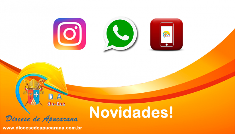 Confira as novas redes sociais e o número de celular oficial da diocese 