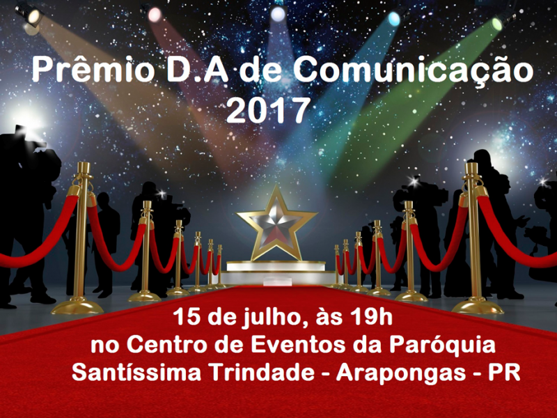 Cerimônia de entrega do prêmio será transmitida ao vivo 