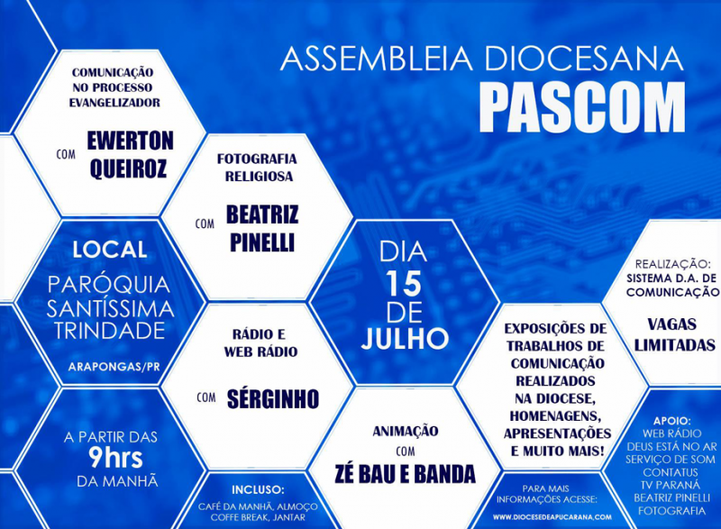 Formação, estudos e novos rumos da PASCOM diocesana 