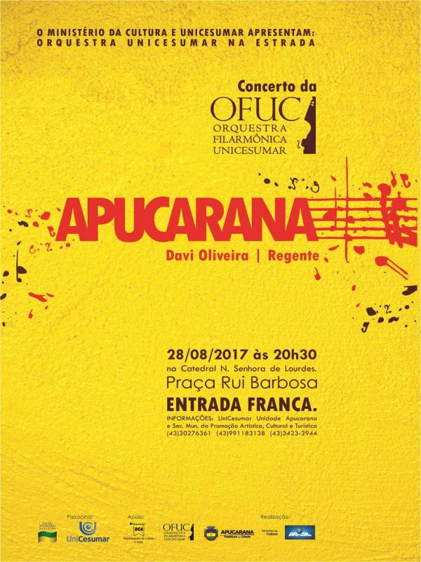 Concerto da Orquestra Filarmônica do UniCesumar na Catedral 