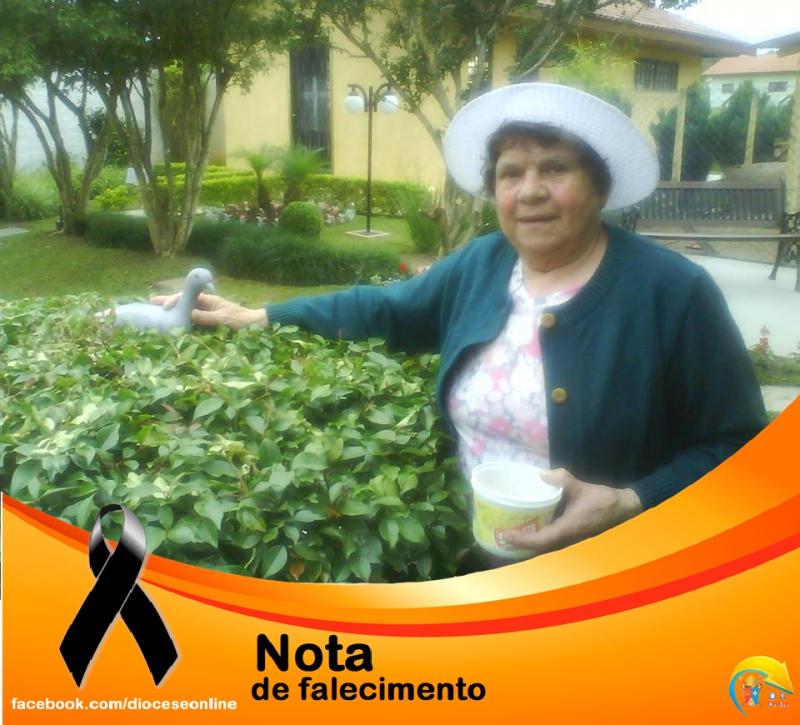 Falecimento de Maria  Rosy Bulow Marchiori (Dona Zica, Mãe de Dom Celso Antonio Marchiori) 